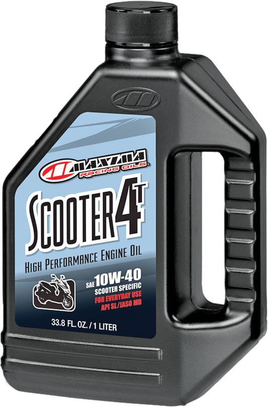 Maxima Scooter 4T 10W40 Engine Oil - 1 Quart for Modern Scooters and Mopeds
