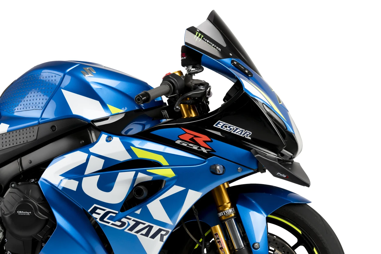 PUIG Front GP Spoiler Matte Black for Suzuki - Part 22075J