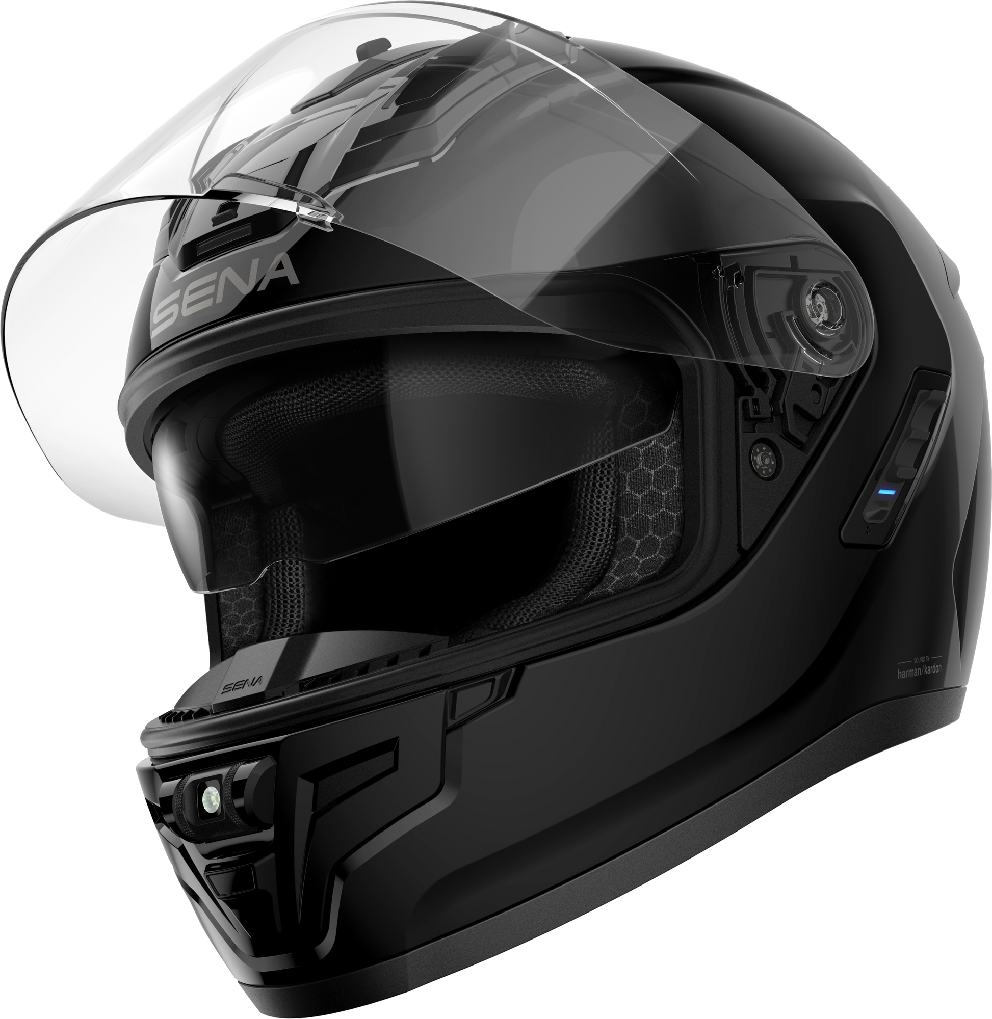 SENA Phantom Anc Full-Face Helmet in Matte Black, X-Large - Street Segment