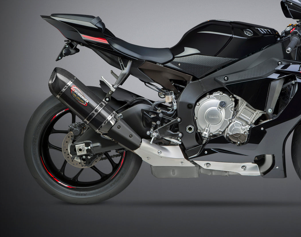 Yoshimura ALPHA Series Slip-On Exhaust for Yamaha YZF-R1 (2015-2018) – Carbon Fiber with Matte Finish