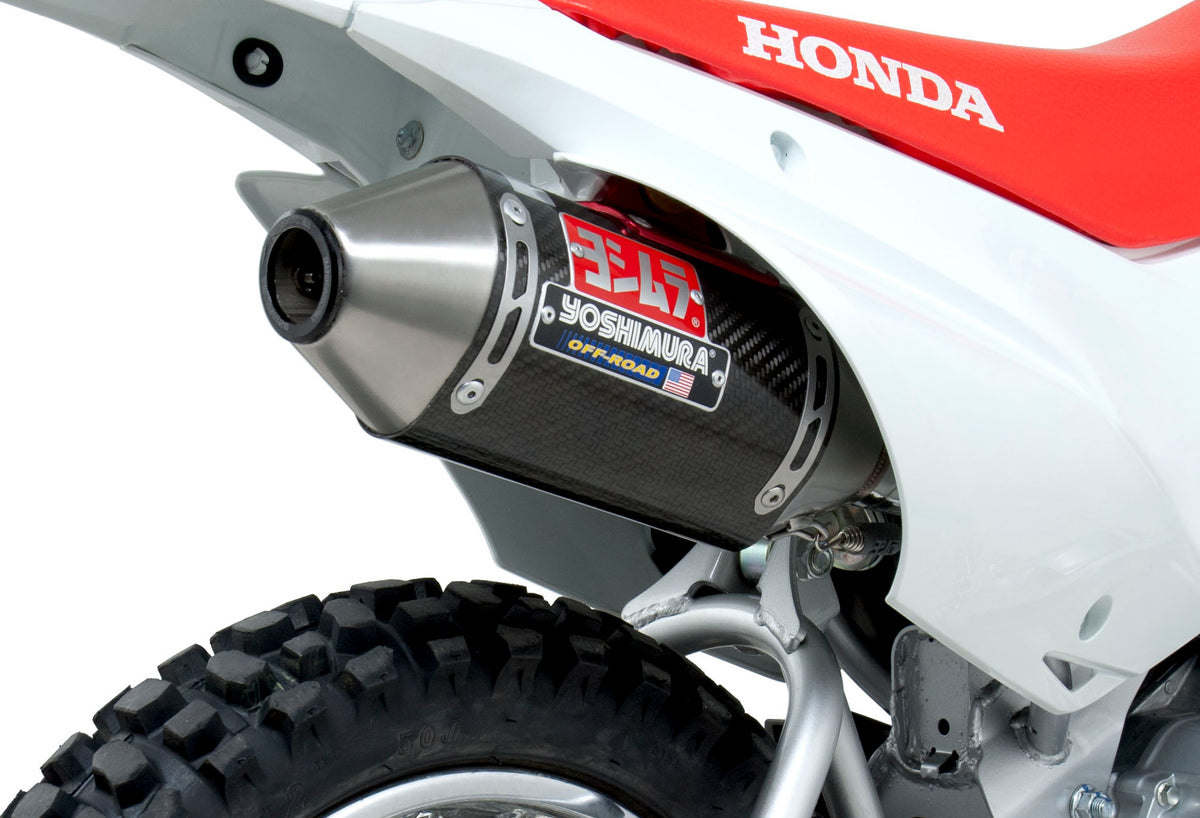 Yoshimura RS-2 Full Exhaust System for Honda CRF110F – Offroad Racing Muffler with Diamond-Shaped Design