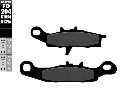 Galfer OEM Replacement Brake Pads for Kawasaki KX85 2001-2010 - Model FD204G1054