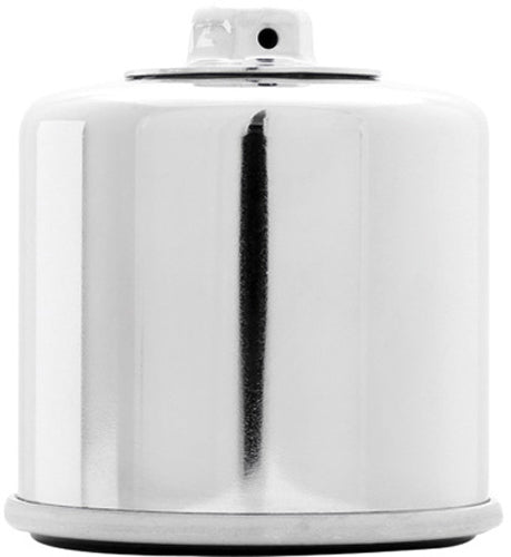 K&N KN-138C Chrome Oil Filter for High-Performance Engines and Racing Applications
