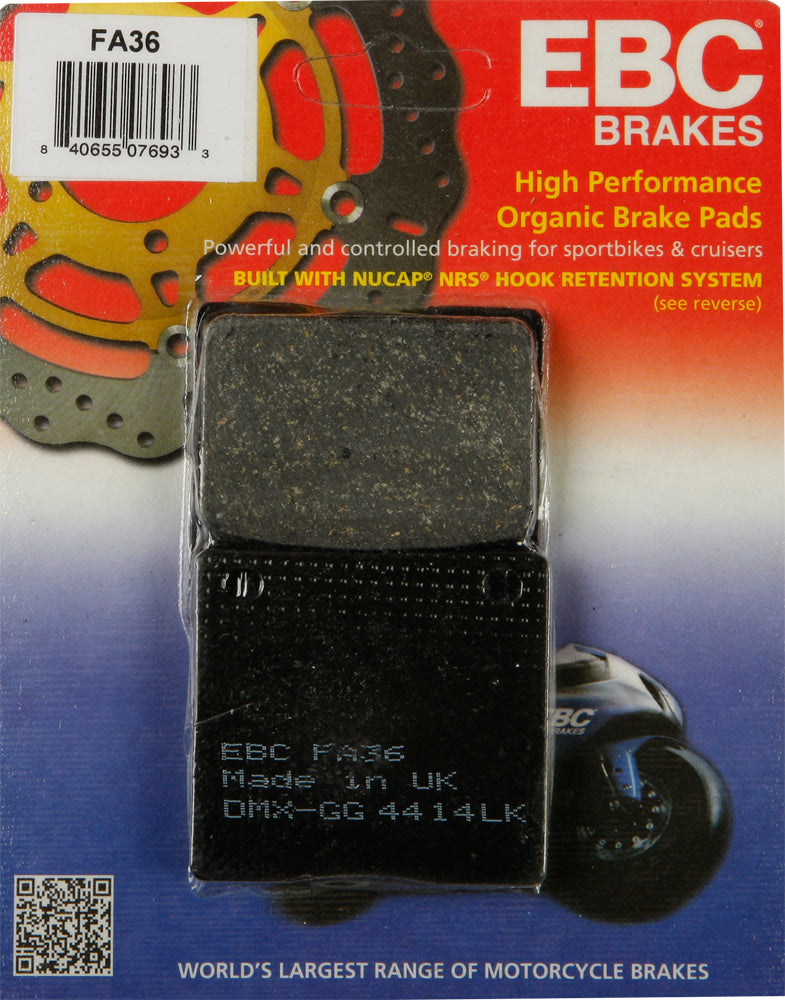 EBC FA36 Brake Pads for Kawasaki KZ1000 Models – Street Performance Replacement