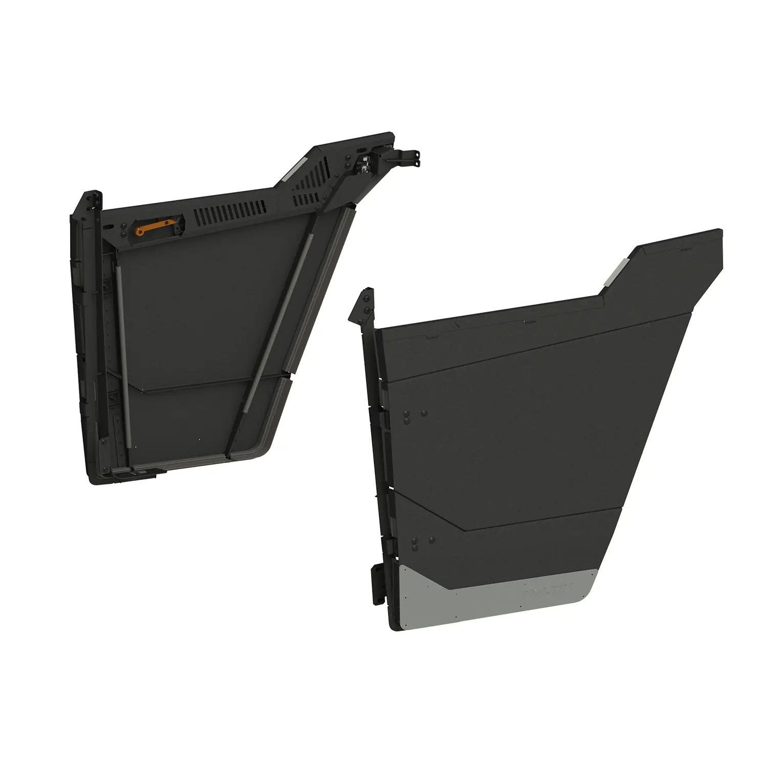 KOLPIN Steel Front Half Doors Pair for ATV/UTV - Easy Install, Multi-Point Mounting, OEM Design