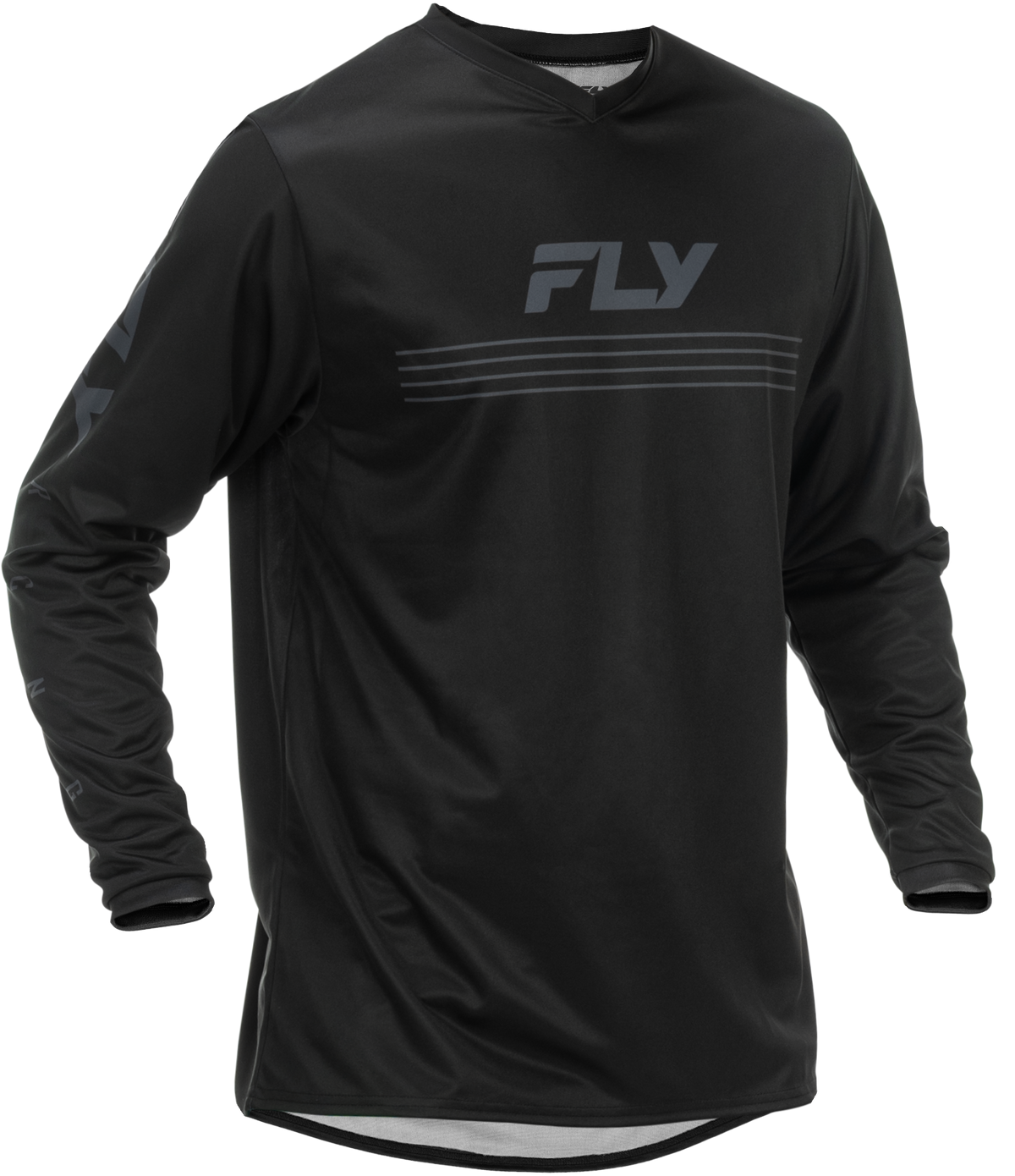 Fly Racing Universal Jersey Black/White Large - Lightweight Motocross and Off-Road Apparel