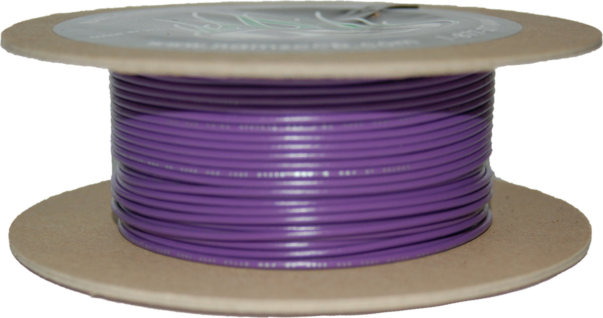 NAMZ Custom Cycle #18 Gauge Violet 100' Spool of OEM Harley Davidson Primary Wire