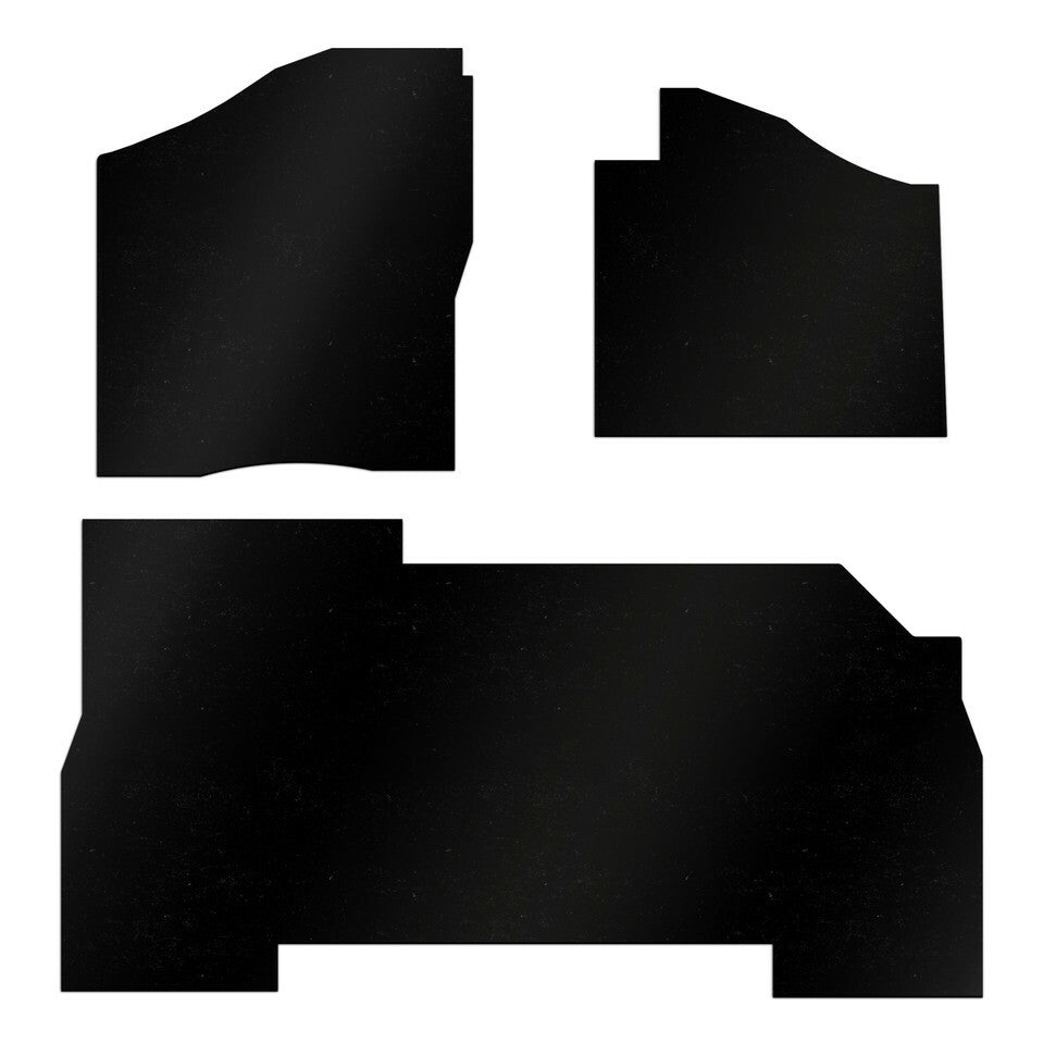 DEI 902414 Heavy-Duty ATV/UTV Floor Mat Set – 3 Piece Polished Rubber Sound Deadening Liners