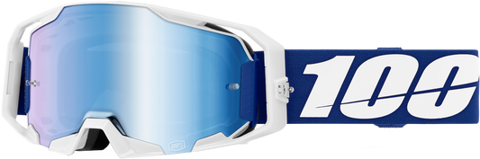 100-Percent Armatic Goggle Blue Mirror with Blue Lens for Offroad Motocross