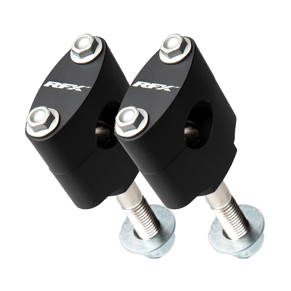 RFX Handlebar Mount Kit 1 1/8 inch Black for Offroad Bikes - Part FXHM 10028 55BK