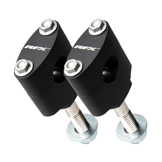 RFX Handlebar Mount Kit 1 1/8 inch Black for Offroad Bikes - Part FXHM 10028 55BK