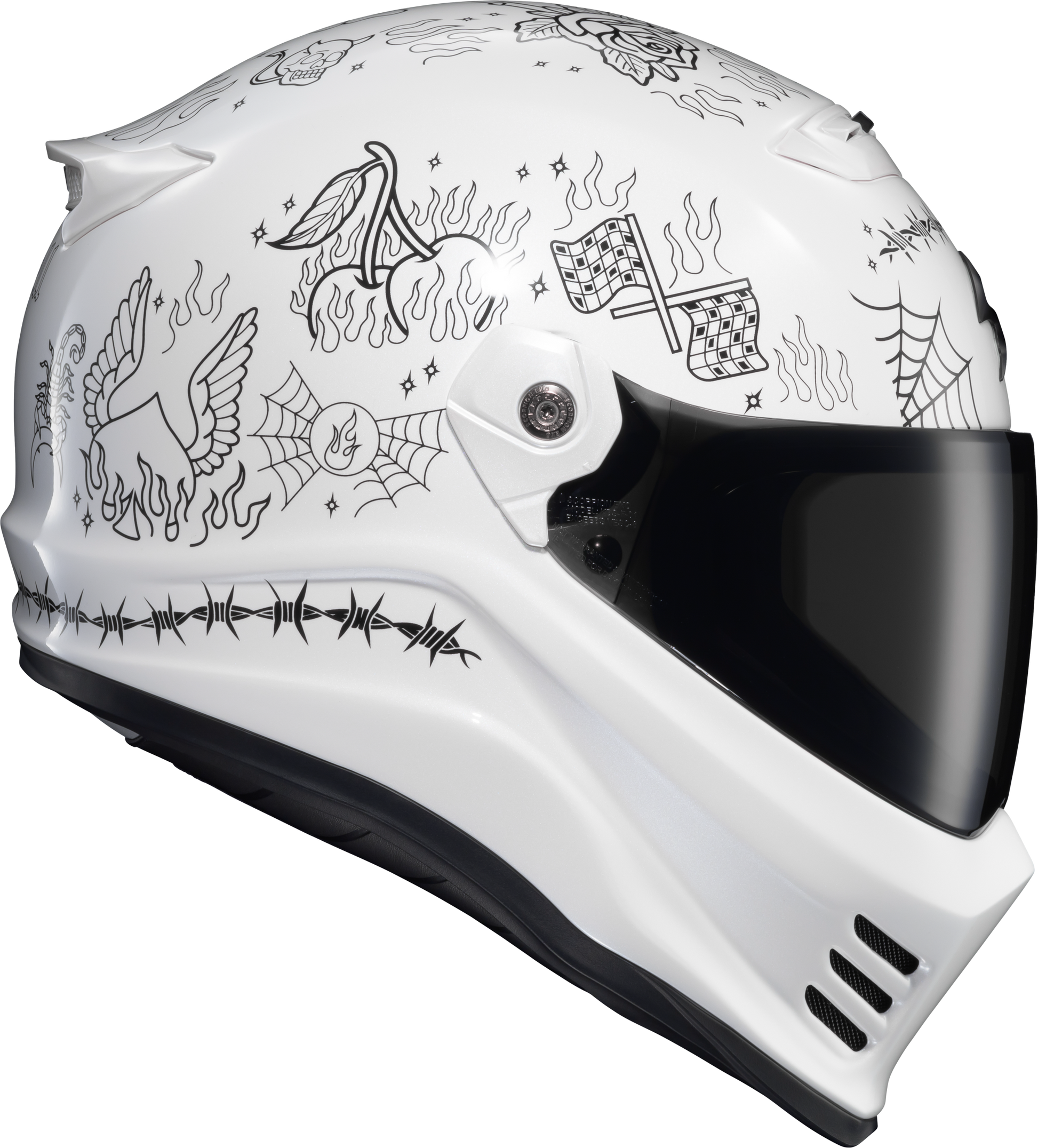 SCORPION EXO Covert FX Full Face Helmet - White, Large