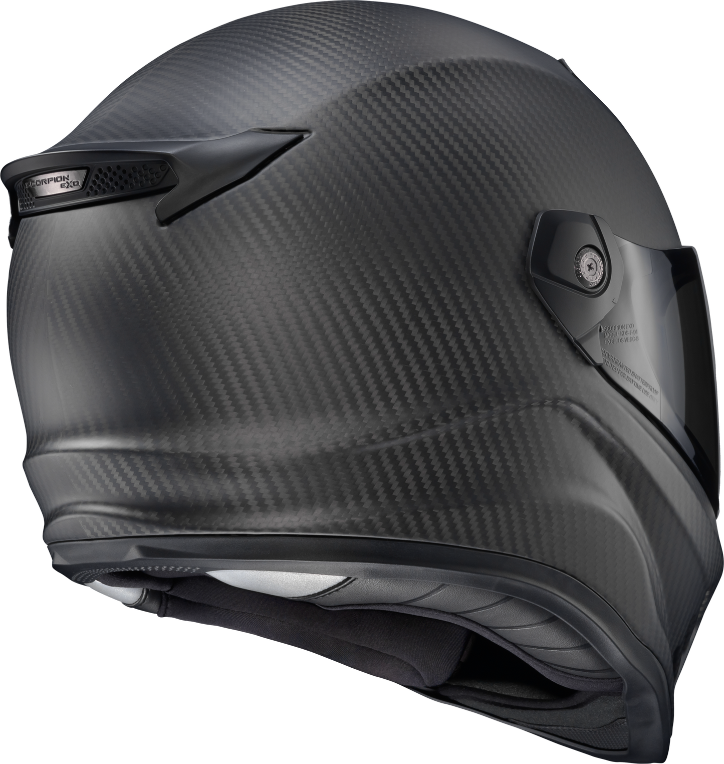 ScorpionEXO Covert FX Carbon Full Face Helmet Matte Black – Compact and Lightweight Street Helmet with Advanced Safety Features