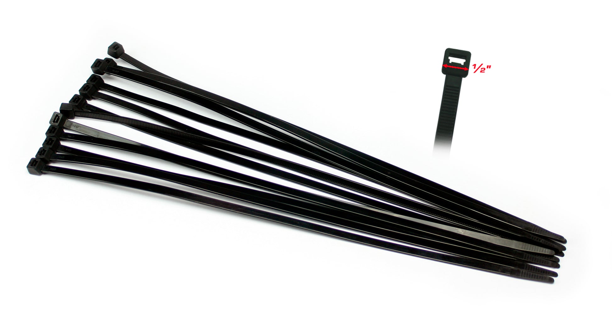 CYCRA Replacement Zip Ties Speed Armor Skid Plate Black - Offroad Body Protection Part 1CYC-6100-12