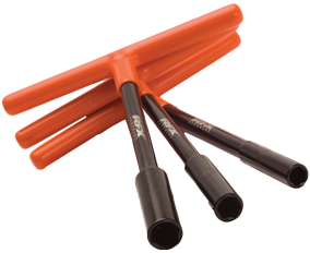 RFX FXWT 30200 99BK T Bar Set Black/Orange - 8mm, 10mm, 12mm Offroad Tools