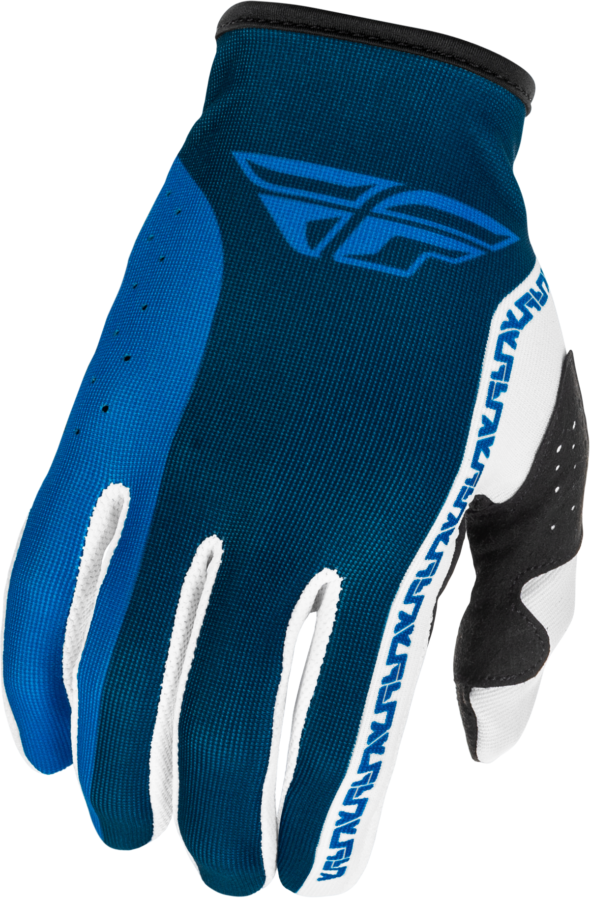 Fly Racing Lite MX Gloves for Men - Blue and White, X-Large