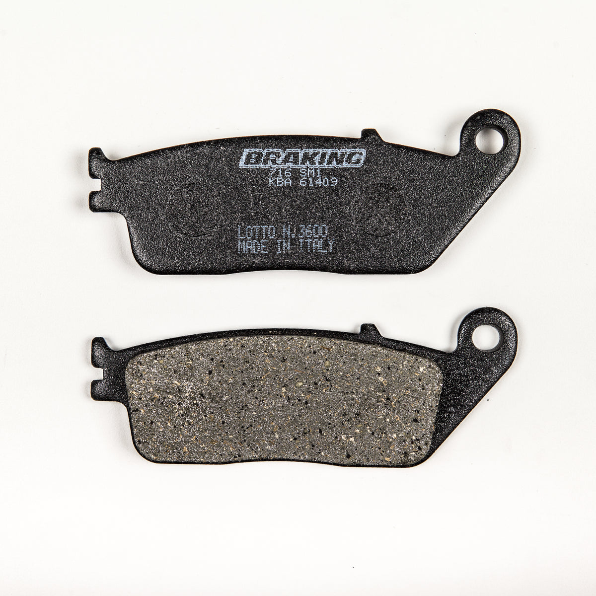BRAKING Part Number 716SM1 Semi-Metallic Brake Pad Set for Street Motorcycles