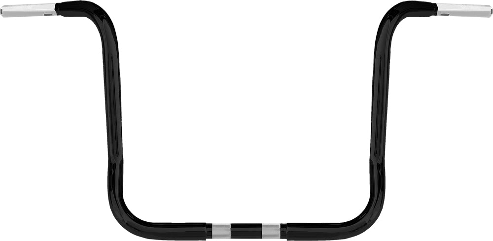 WILD 1 Chubby 10-Inch Bagger Ape Hanger Handlebars in Black for Harley FLHX '24-'25