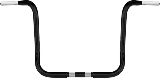 WILD 1 Chubby 10-Inch Bagger Ape Hanger Handlebars in Black for Harley FLHX '24-'25