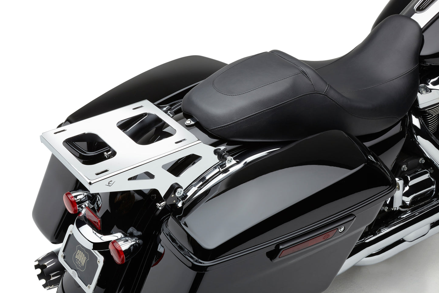 Cobra Part Number 602-2702 Detach 2-Up Tour Pack Mount for Harley-Davidson FLH/Flt 14-25