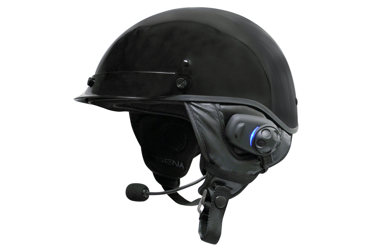 SENA SPH10H-FM Bluetooth Helmet Communicator with FM Radio for Half Helmets