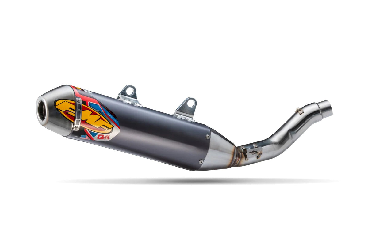 FMF Q4 Hex Muffler for Triumph Tf450 – Offroad Exhaust System with Sound-Absorbing Technology
