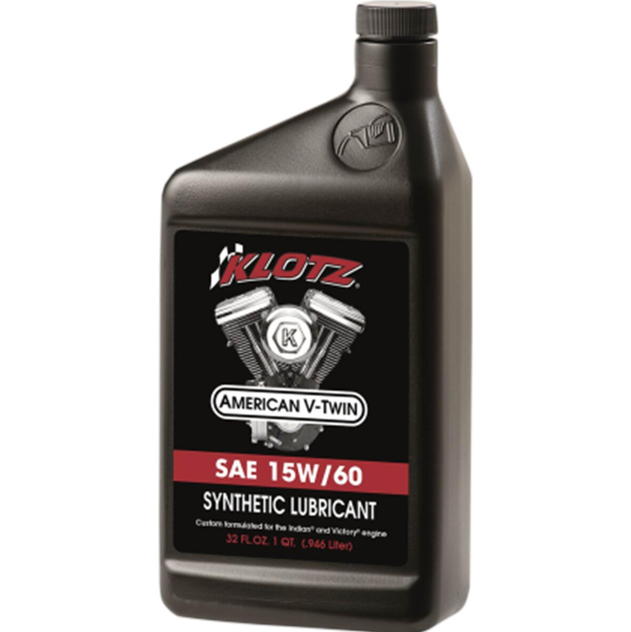 Klotz V Twin Synthetic Engine Oil 15W-60 – 1 Quart for Harley-Davidson V-Twin Engines