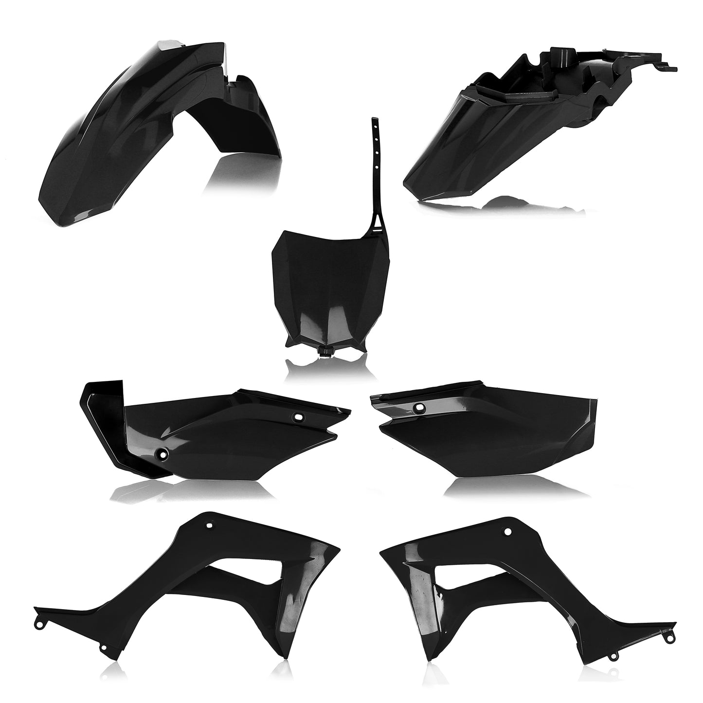ACERBIS Full Plastic Kit for Honda CRF110F (2019-2025) in Black