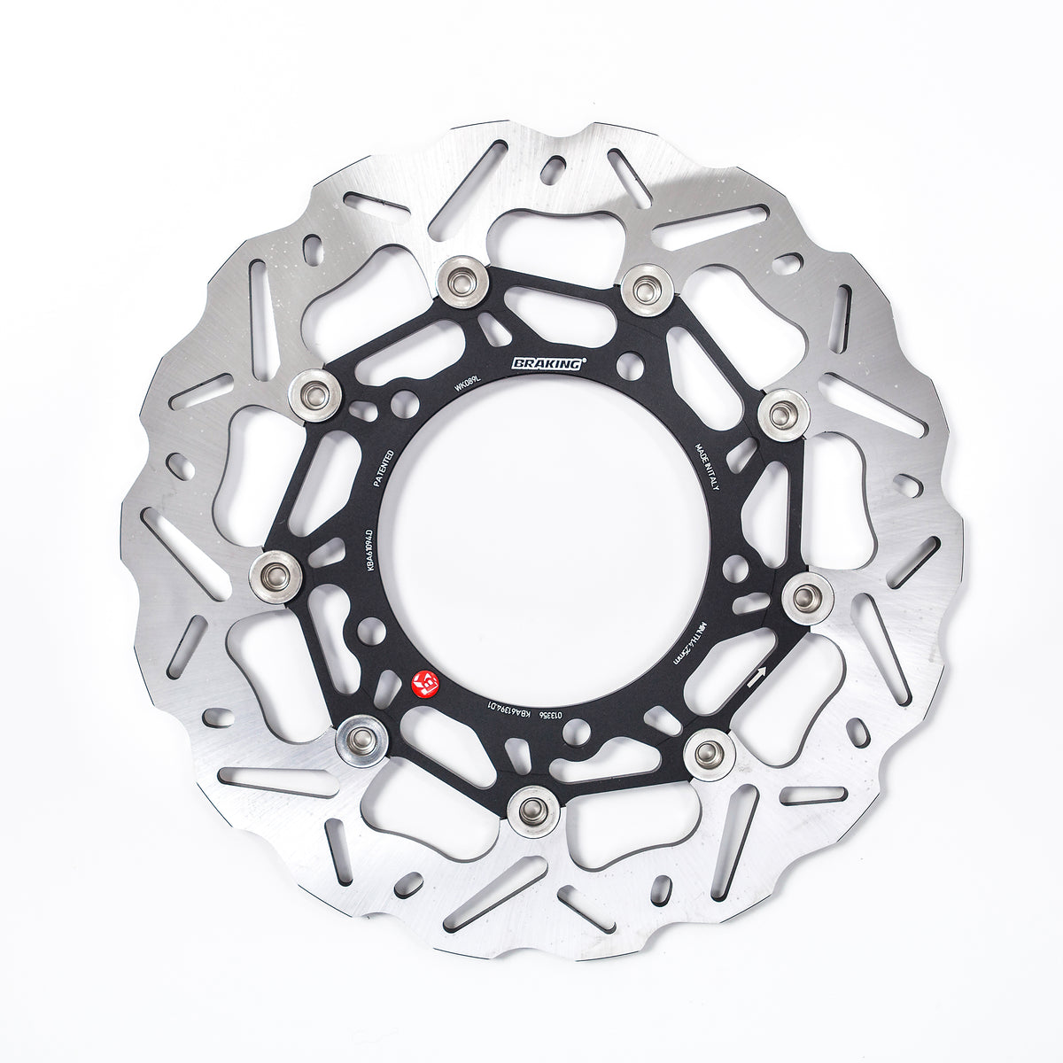Braking SK2 Directional Front Left Brake Rotor for Street Bikes - Part Number WK089L