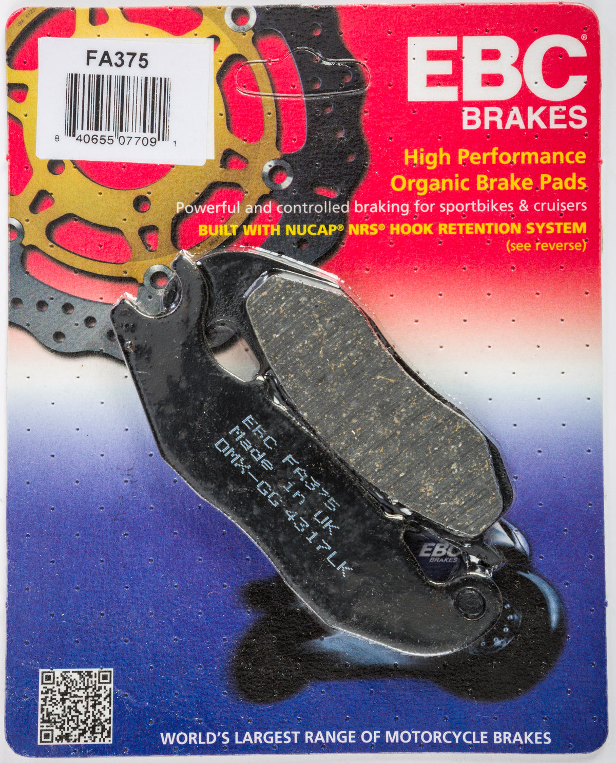 EBC FA375 Brake Pads for Honda MSX125 Grom (2013-2018) - Street Performance
