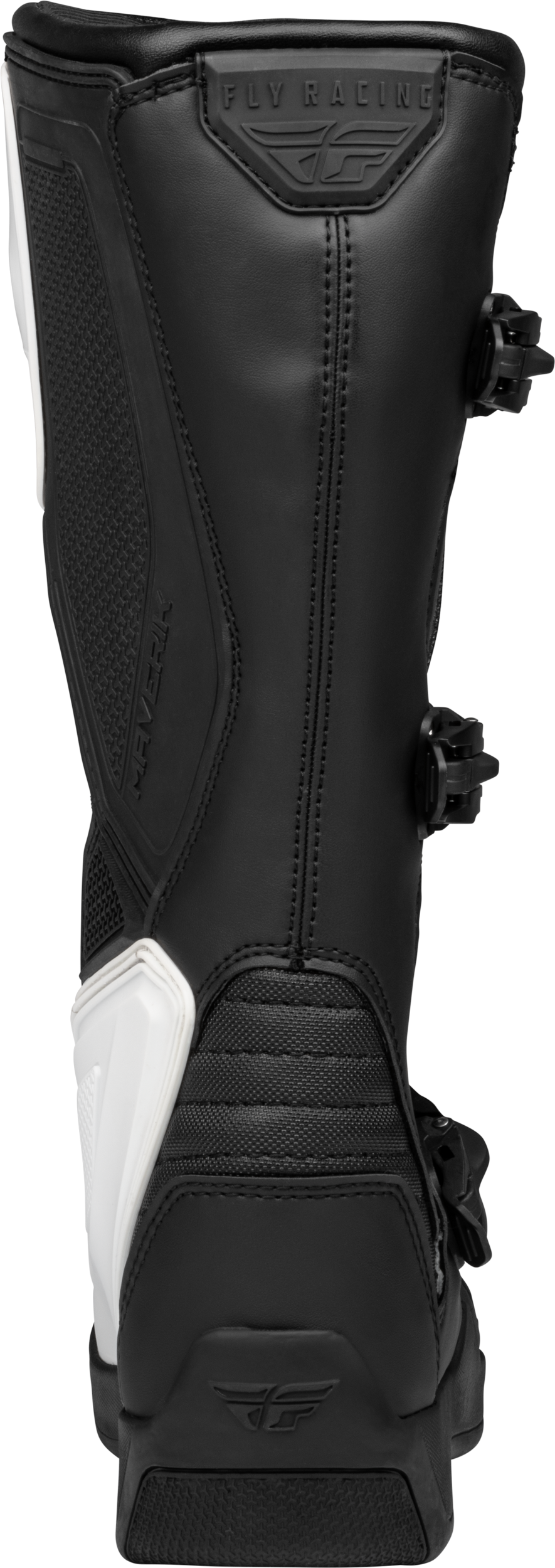 Fly Racing Maverik LT Offroad Boots White/Black Size 8 - Durable Motorcycle Footwear