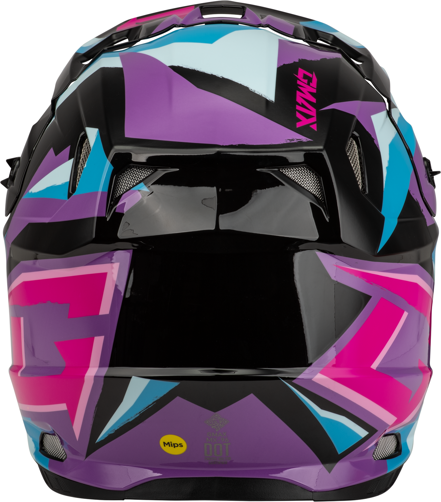 GMAX MX-96 Offroad Helmet X-Small Black, Purple & Blue - Model D39611433