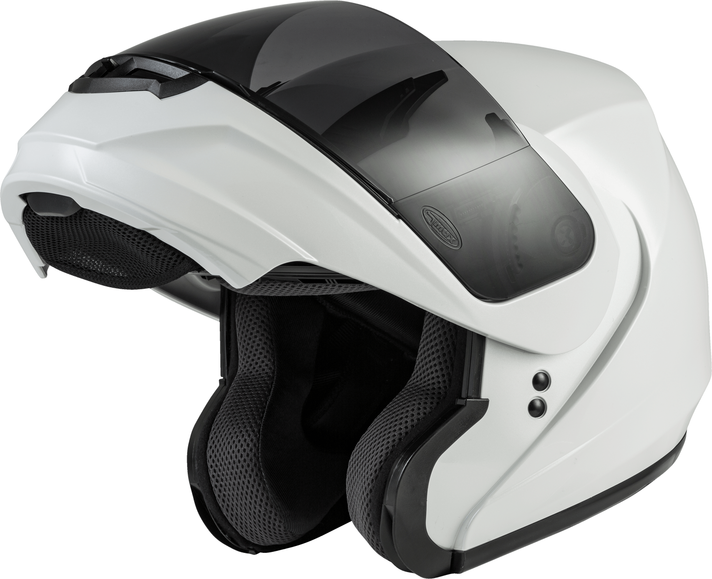 GMAX MD-04 Modular Helmet Pearl White - Lightweight Street Helmet with DOT Approval and Advanced Ventilation