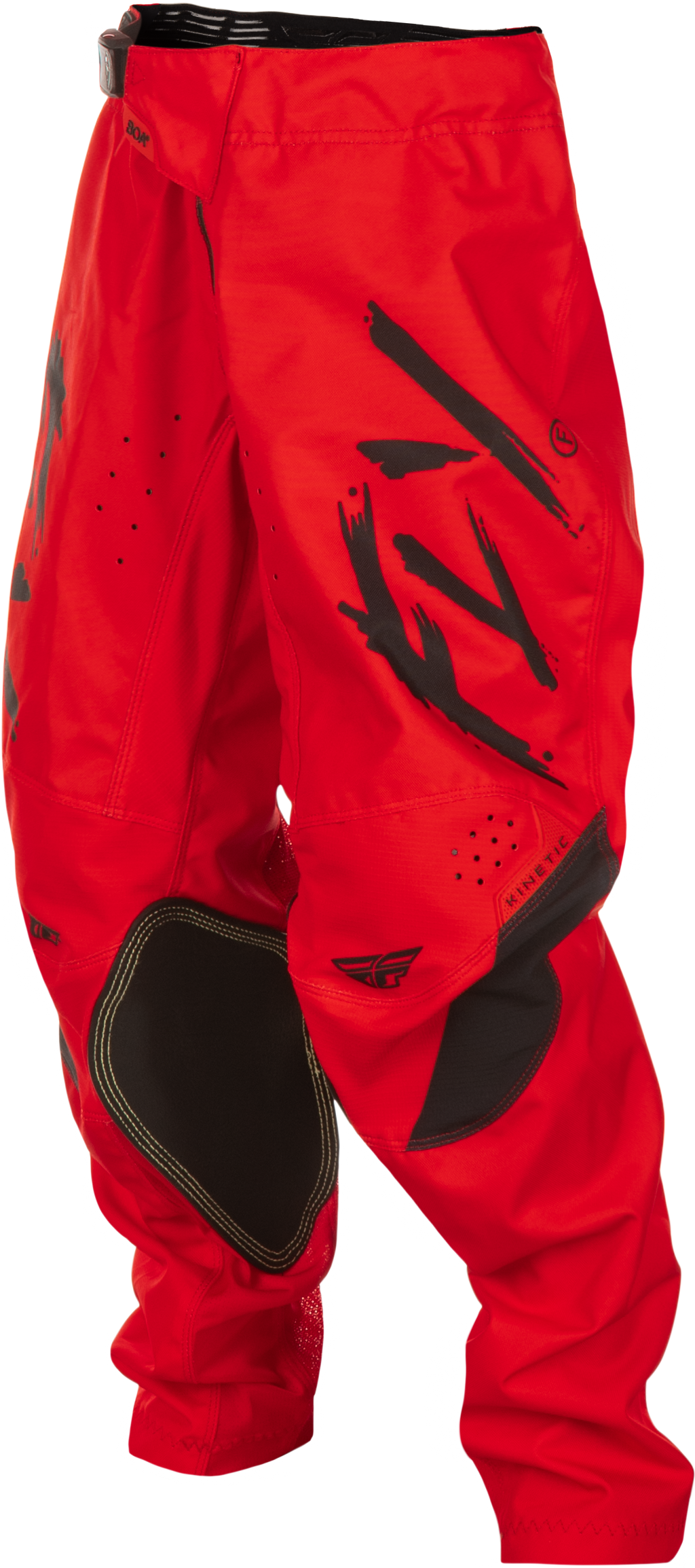 Fly Racing Kinetic Stoke Youth Offroad Pants in Red/Black, Size US 18