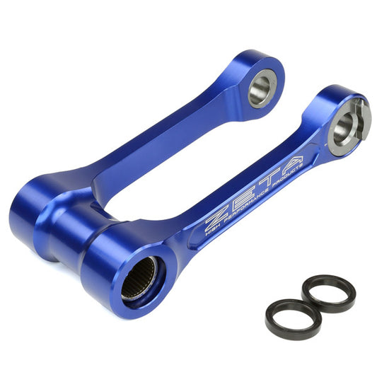 ZETA Adjustable Lowering Link for Yamaha YZ250X and YZ125 – Blue Suspension Component Part #ZE56-01616