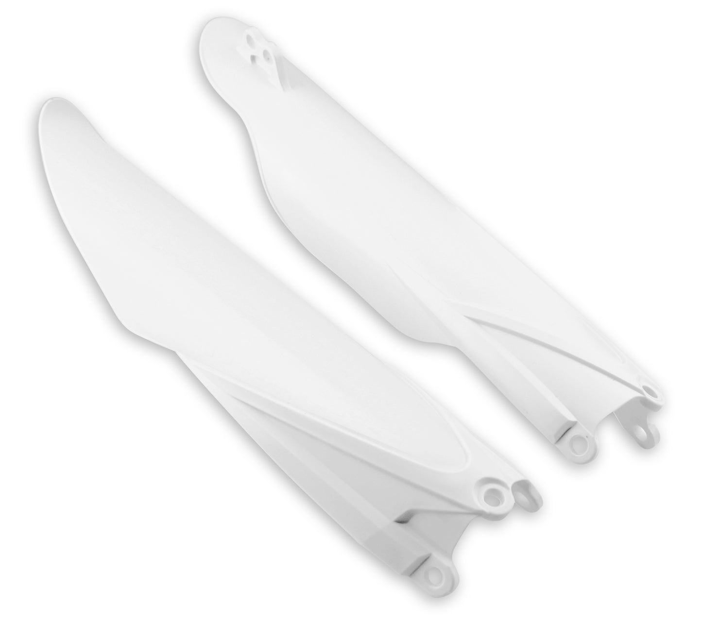 CYCRA Fork Guards White - Offroad Replacement Body Part with Injection-Molded Design