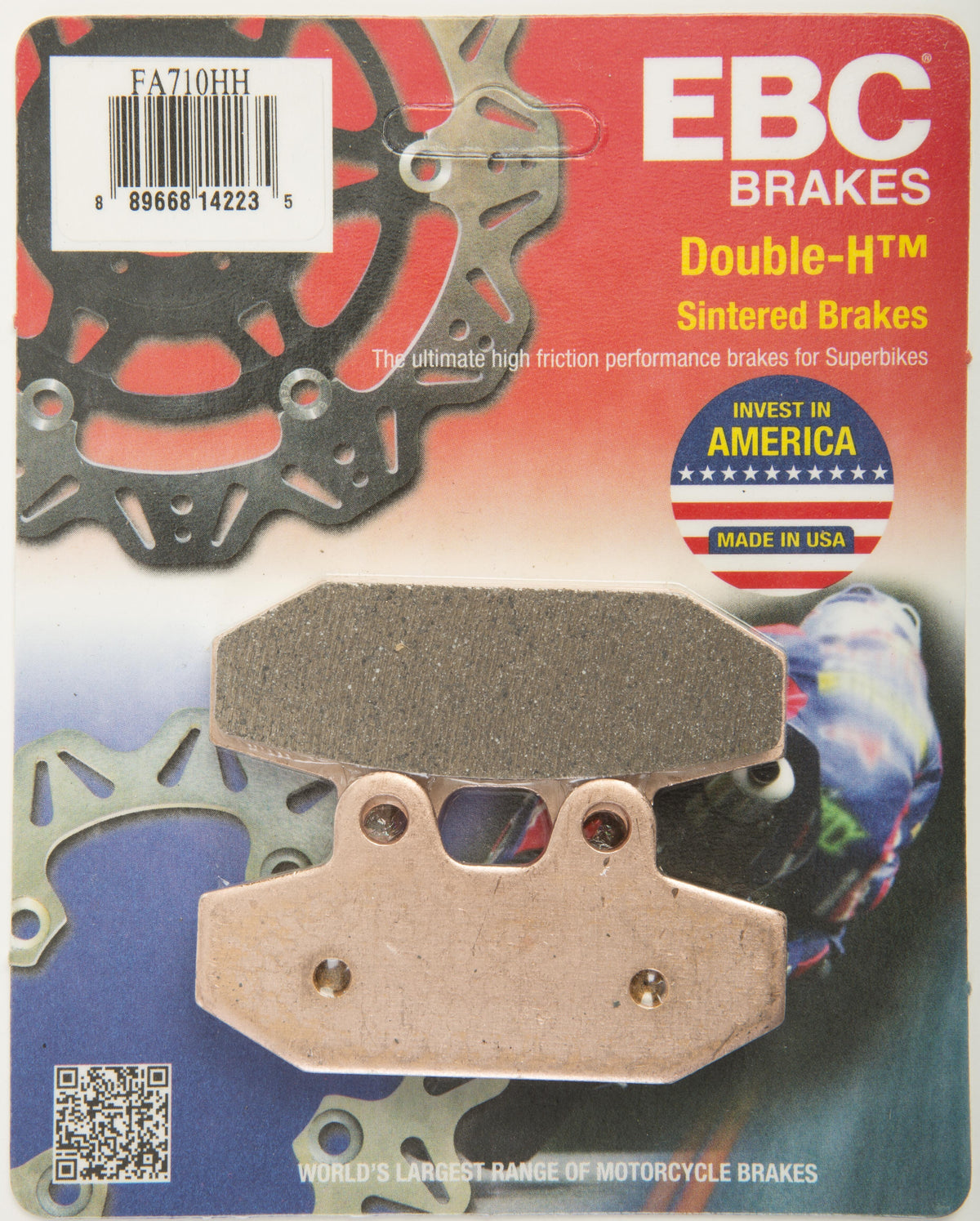 EBC Fa710HH Double-H Sintered Rear Brake Pads for Harley Davidson Softail Models