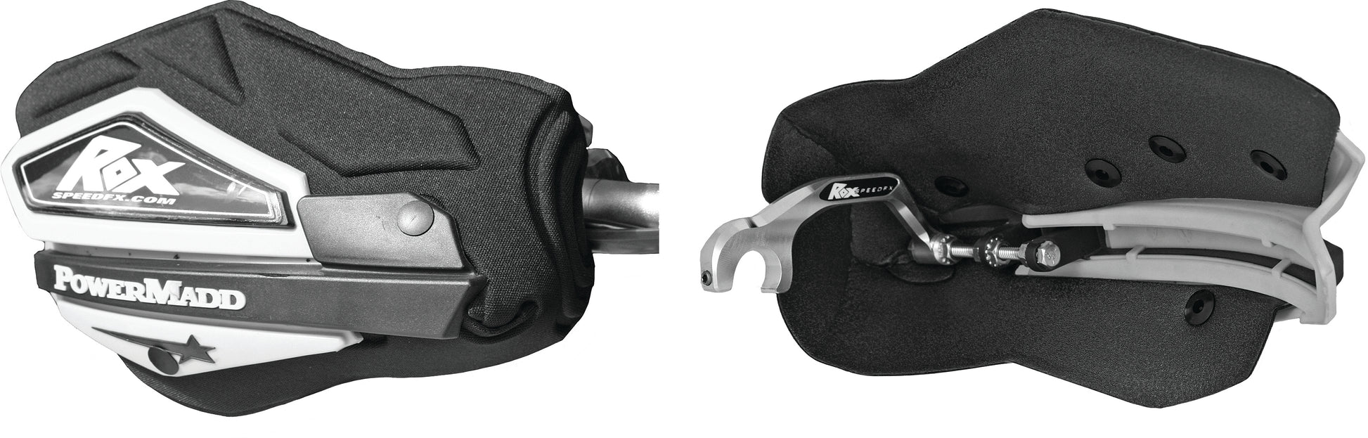 ROX Handguard Flare for Snow Sleds - Enhanced Wind Protection with Durable Foam and Mounting Hardware