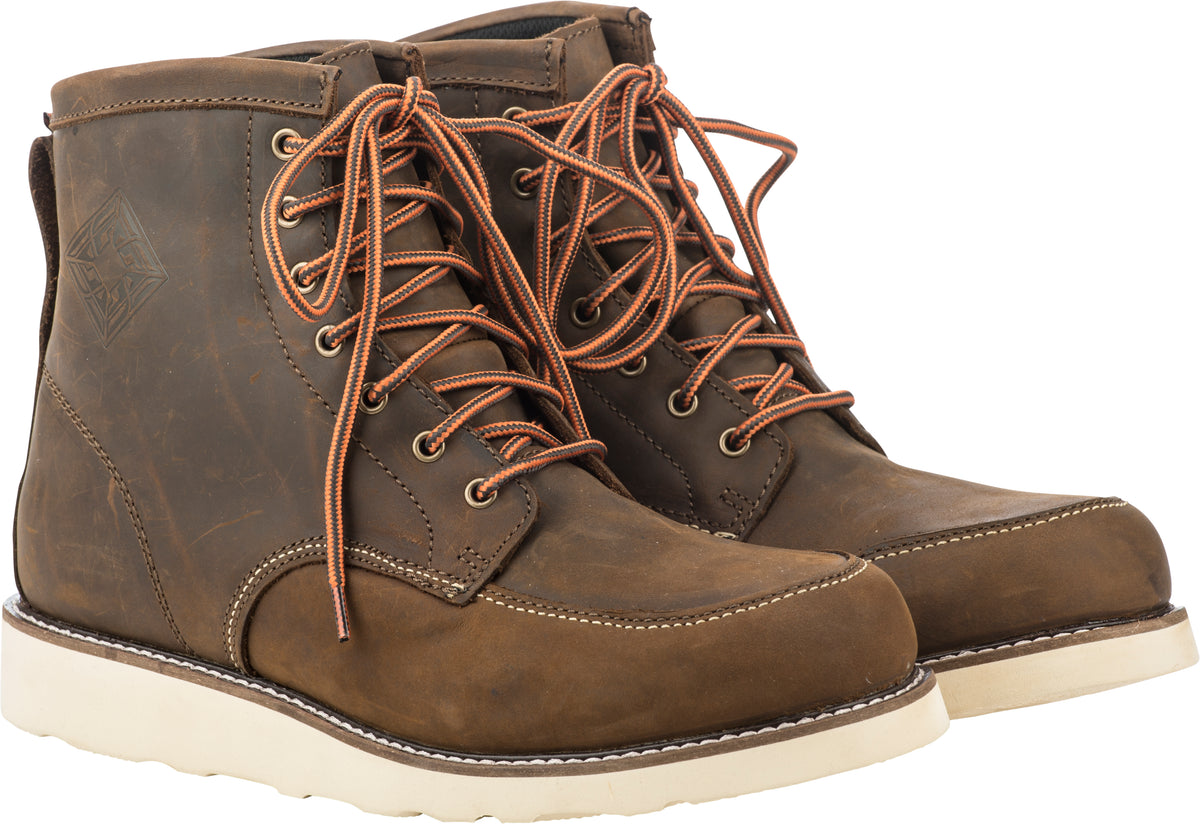 Fly Racing Tradesman Boots Brown US 07 – Durable Street Footwear with Weatherproof Technology