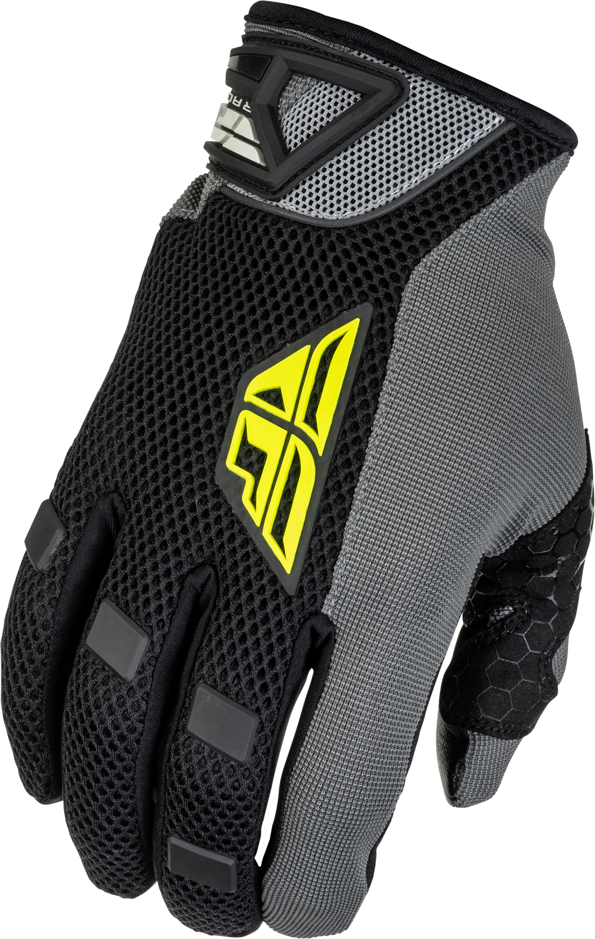 Fly Racing Coolpro Gloves Black / Hi-Vis Yellow, 3X-Large – Midweight Street Gloves with TPR Wrist Closure and Reinforced Clarino™ Palm