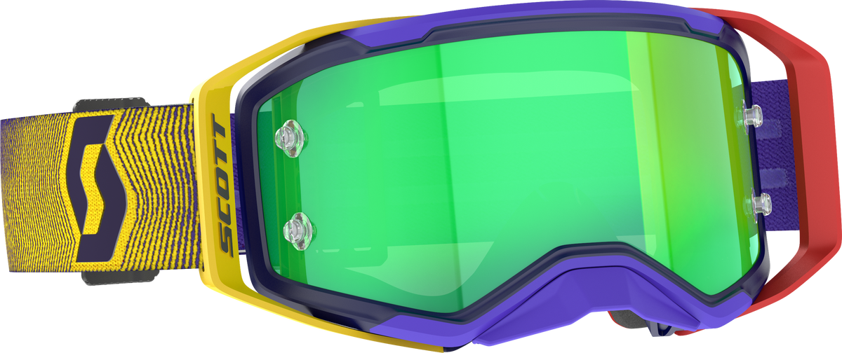 SCOTT Prospect 2.0 Offroad Motocross Goggles with Green Chrome Lens and NoFog Technology