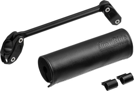 ZETA Handlebar Bar Pad Set 165mm with 185mm Brace in Black for Street Bikes