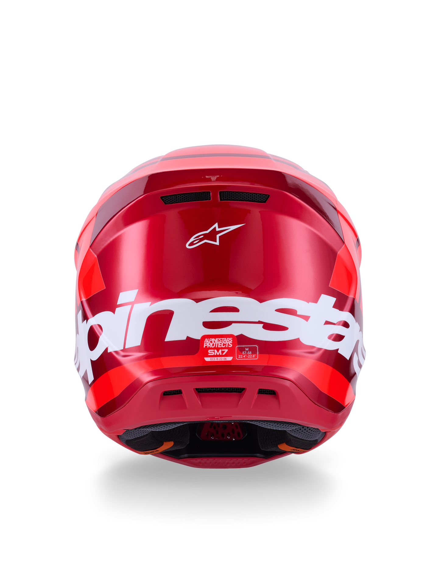 Alpinestars SM7 Core Helmet in Red Glossy, Medium