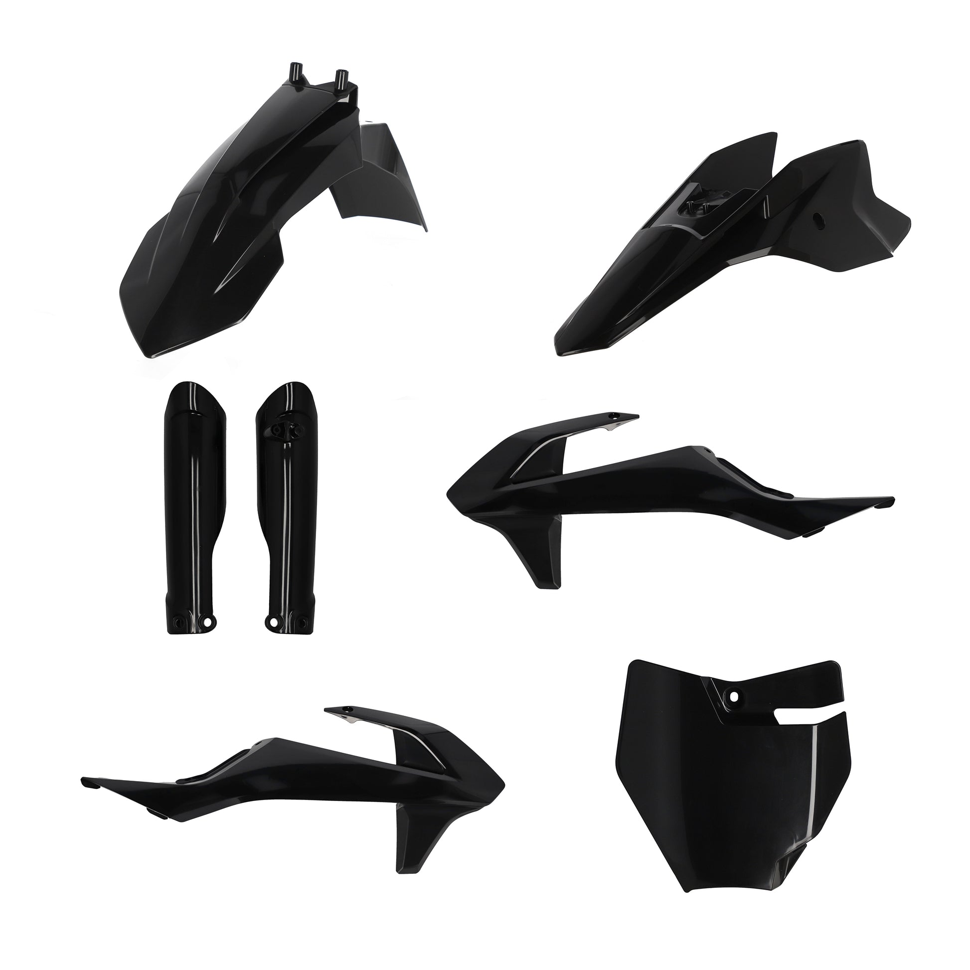 ACERBIS Full Plastic Kit for KTM 50 SX and Gas-Gas MC 50 – Black Replacement Body Parts