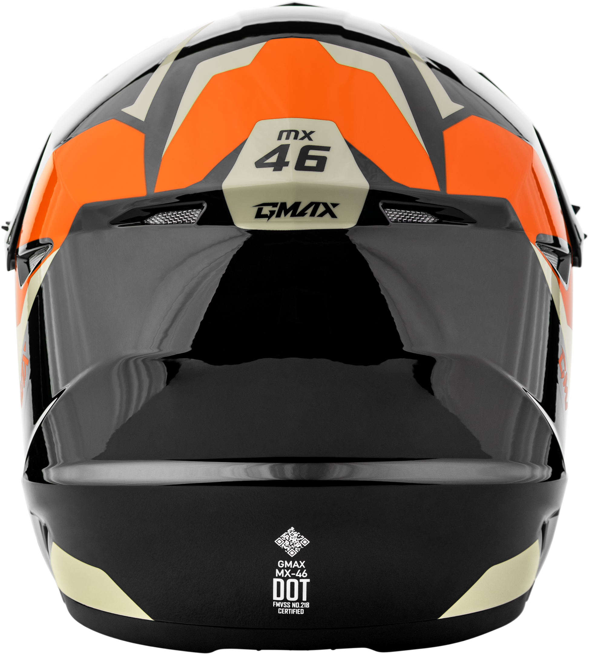 GMAX MX-46Y Cyclus Youth Off-Road Helmet with Adjustable Fit and Maximum Ventilation in Black/Orange