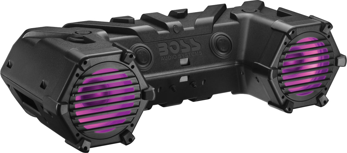 BOSS AUDIO ATV95LRGB 8-Inch Marine-Grade ATV Tube with Lighting Lightbar and RGB Lit Speakers