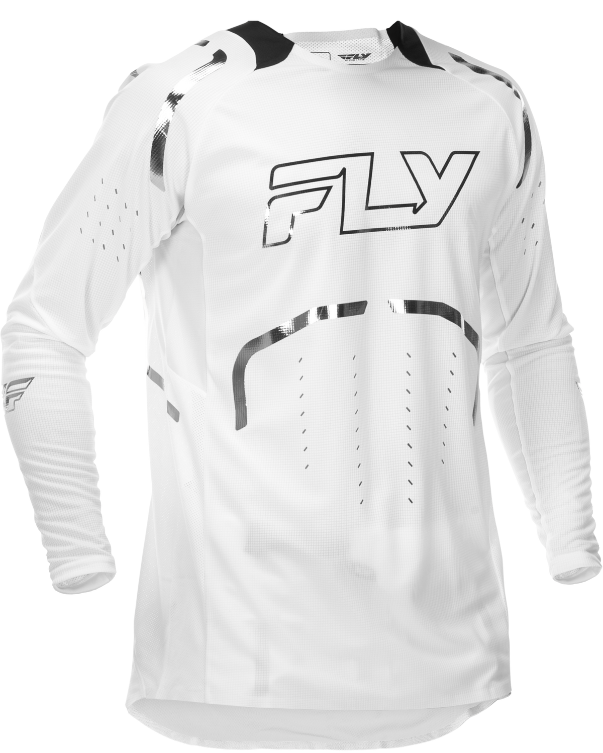 Fly Racing Evolution DST LE Flash Jersey - White/Silver, Small