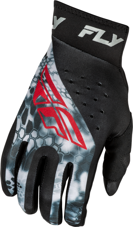 Fly Racing Pro Lite Kryptek Gloves Small – Offroad MX Gloves with Touch Screen Compatibility