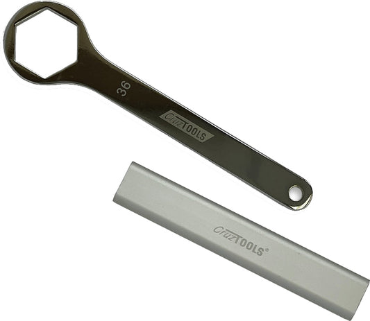 CRUZ TOOLS 36mm Axel Wrench with Extension for Pan America and Indian FTR – Part AW36X