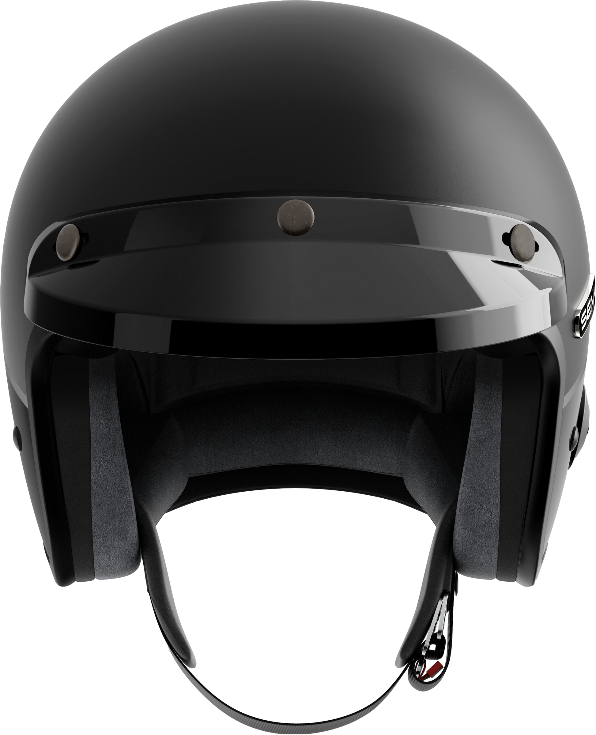 SENA Surge Open Face Helmet with Mesh 2.0 Communication System - Matte Black, Small